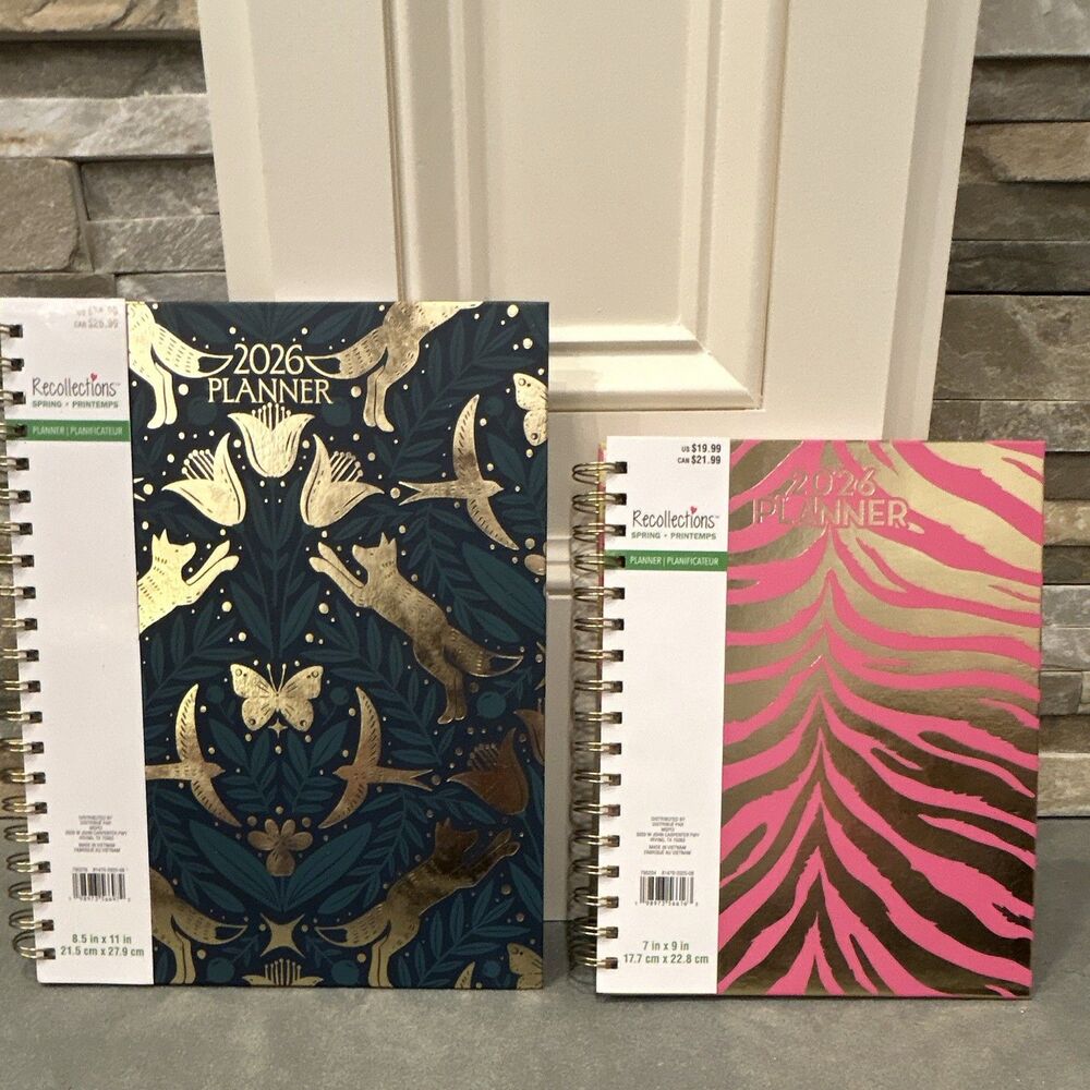 2 for 1 Deal - Recollections 2026 Weekly & Monthly Spiral Planner - CLEARANCE